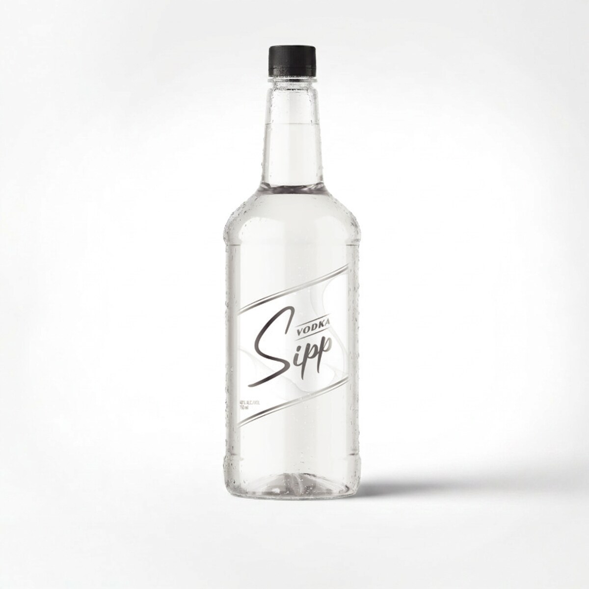 Sipp Vodka white label bottle