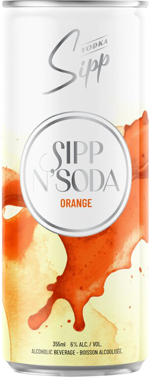 Sipp N'Soda Orange can